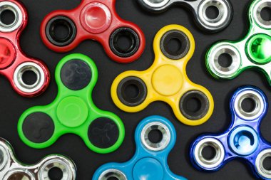 Arka plan topluca parmak spinner stres, anksiyete Rölyef oyuncak