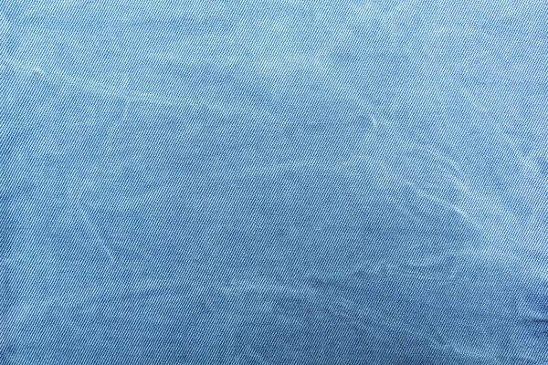 Tekstura Zbliżenie Tkaniny Niebieski Denim Miejsca Tekst — Zdjęcie stockowe