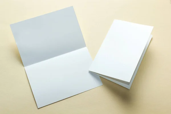 Design Identidade Modelos Corporativos Estilo Empresa Folheto Papel Dobrável Branco — Fotografia de Stock