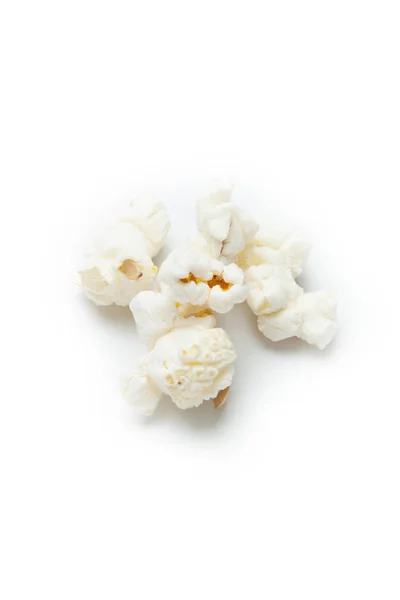 Popcorn salé isolé sur fond blanc . — Photo