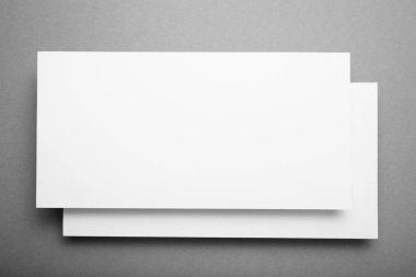 Kimlik tasarımı, Kurumsal Şablonlar, mockup beyaz Dl el ilanı.