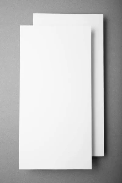 Vertical postcards on a gray background, mock up. — Stock Photo, Image