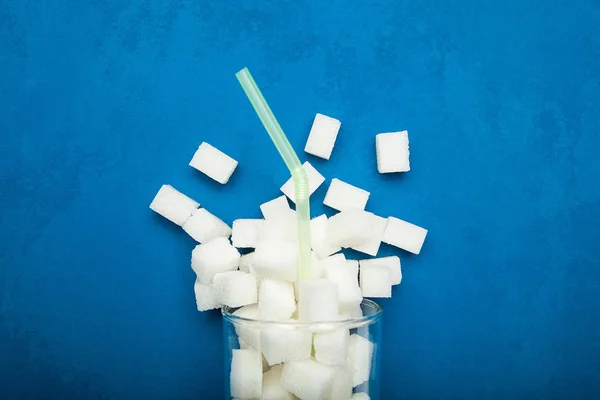 Konzept ungesundes Ernährungskonzept und übermäßiger Zuckerintak — Stockfoto