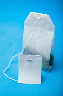 Mock-up bir çay poşeti.