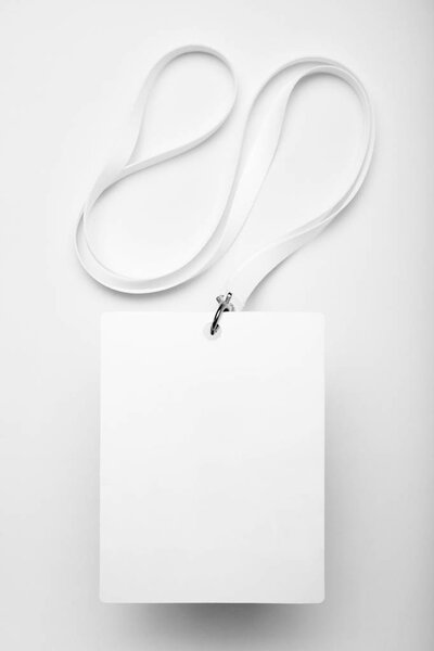 Access blank mockup, conference badge.