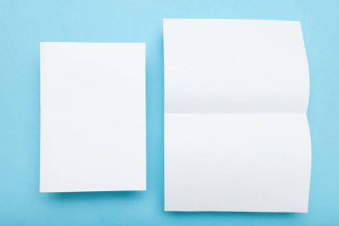 A5 el ilanı boş mockup, temiz broşür.