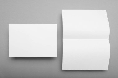 A5 el ilanı mockup kağıt broşür.