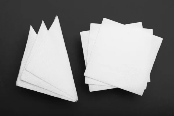 Top view napkin mockup, paper tissue. Top view. — Stock Photo, Image
