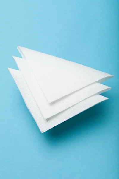 White restaurant paper napkin mock up.