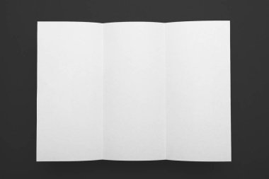 Boş broşür mockup, Dl kağıt trifold el ilanı.