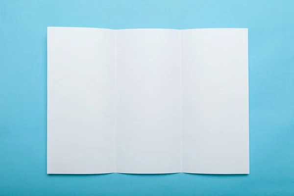 Werbekunst blank, Papier blank, Flyer-Attrappe. — Stockfoto