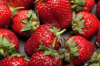 Çiftlik çilek meyve arka plan, hasat.