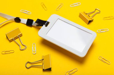 Rozet id maket, isim etiketi lanyard kimlik kartı.