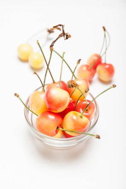 Kase rainier sarı kiraz, renkli tatlı.