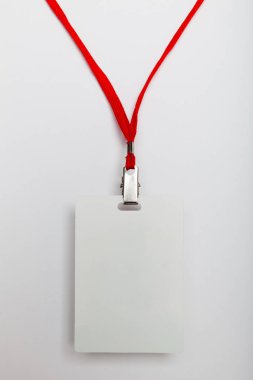 Personel kimlik kartı maket, isim etiketi rozeti, kurumsal kimlik boş.