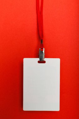 lanyard kimlik etiketi, rozet kartı boş. Konferans etkinliği, plastik otorite.