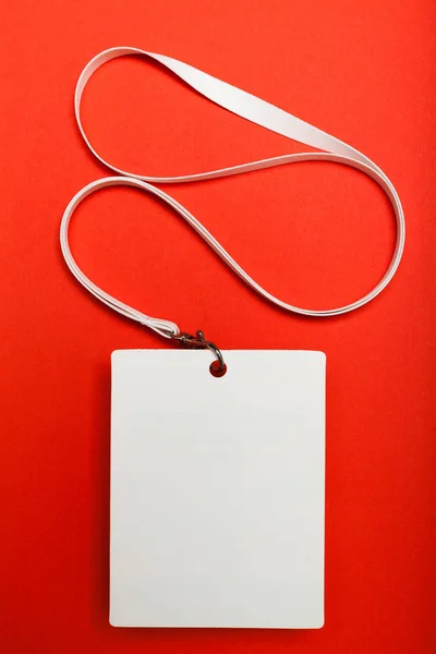 Cordón de la placa de registro, tarjeta corporativa. Tarjeta de acceso . — Foto de Stock