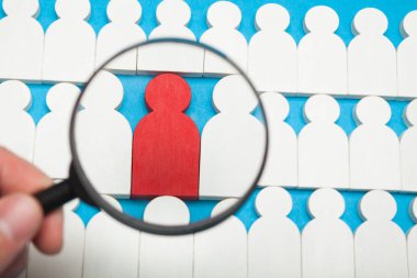 İnsanlar segmentasyon, dış kaynak ekibi veya grup. Satın alma iş kariyeri.