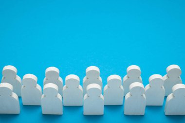 Erkekler topluluk sanat Cut Out, metin için alan kopyalamak.