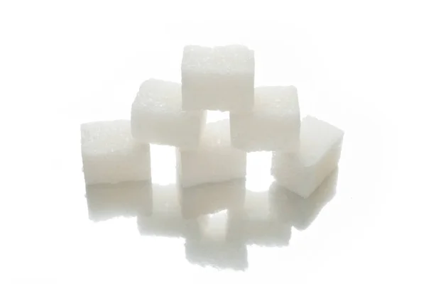 白砂糖キューブ、炭水化物. — ストック写真