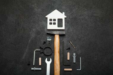 Ev yapımı, ev aletleri konsepti. 