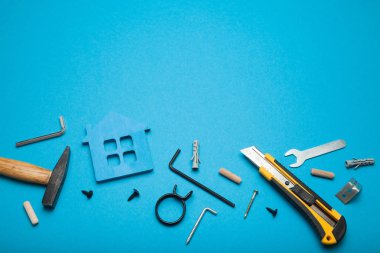 Bakım özelliği, mimar arka planı. Metin için alan kopyalama.