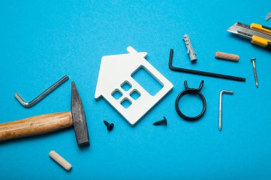 Onarım ev hizmeti konsepti, ev inşaatı.