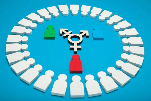 Transgender-Vielfalt, intersexueller Aktivismus. Bisexualitätskonzept. — Stockfoto
