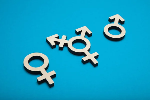变性象征，跨性别运动。跨妇女. — 图库照片