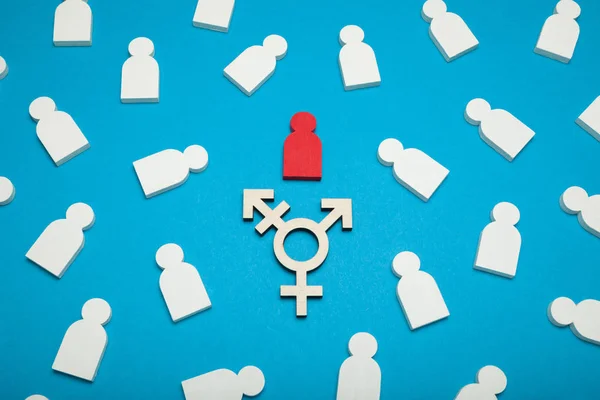 Awareness transgender symbol, bisexual community concept.