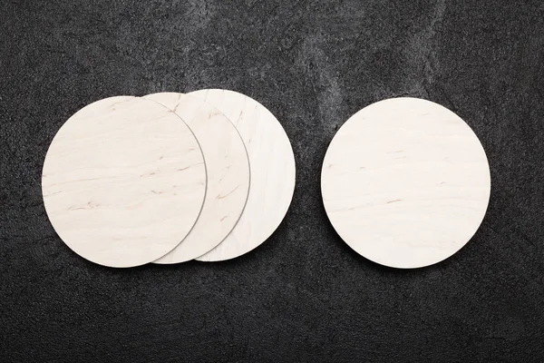 Isolated beer coaster mockup, round drink holder.