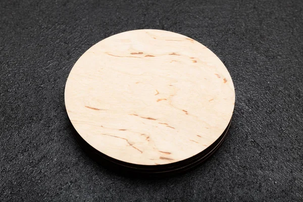 Beer Coaster mockup, dryck cirkel tillbehör. — Stockfoto