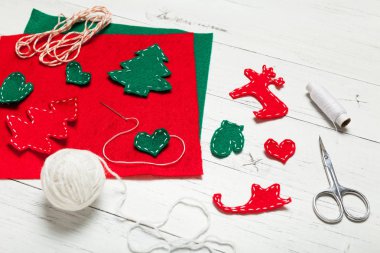 Noel sanatı, tatil el yapımı dekorasyon..