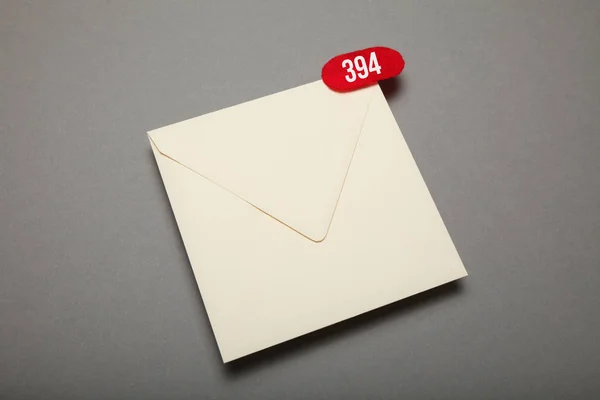 Nova correspondência de endereço, carta de comunicação comercial . — Fotografia de Stock