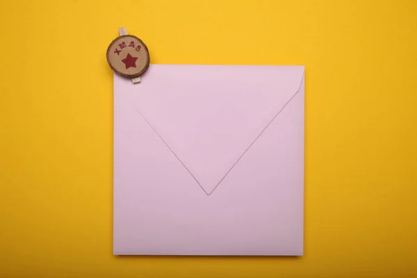 Bela carta de Santa, decoração de Natal de dezembro . — Fotografia de Stock