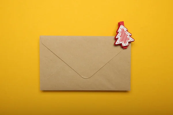 Weihnachtswunsch, Brief an den Weihnachtsmann. — Stockfoto