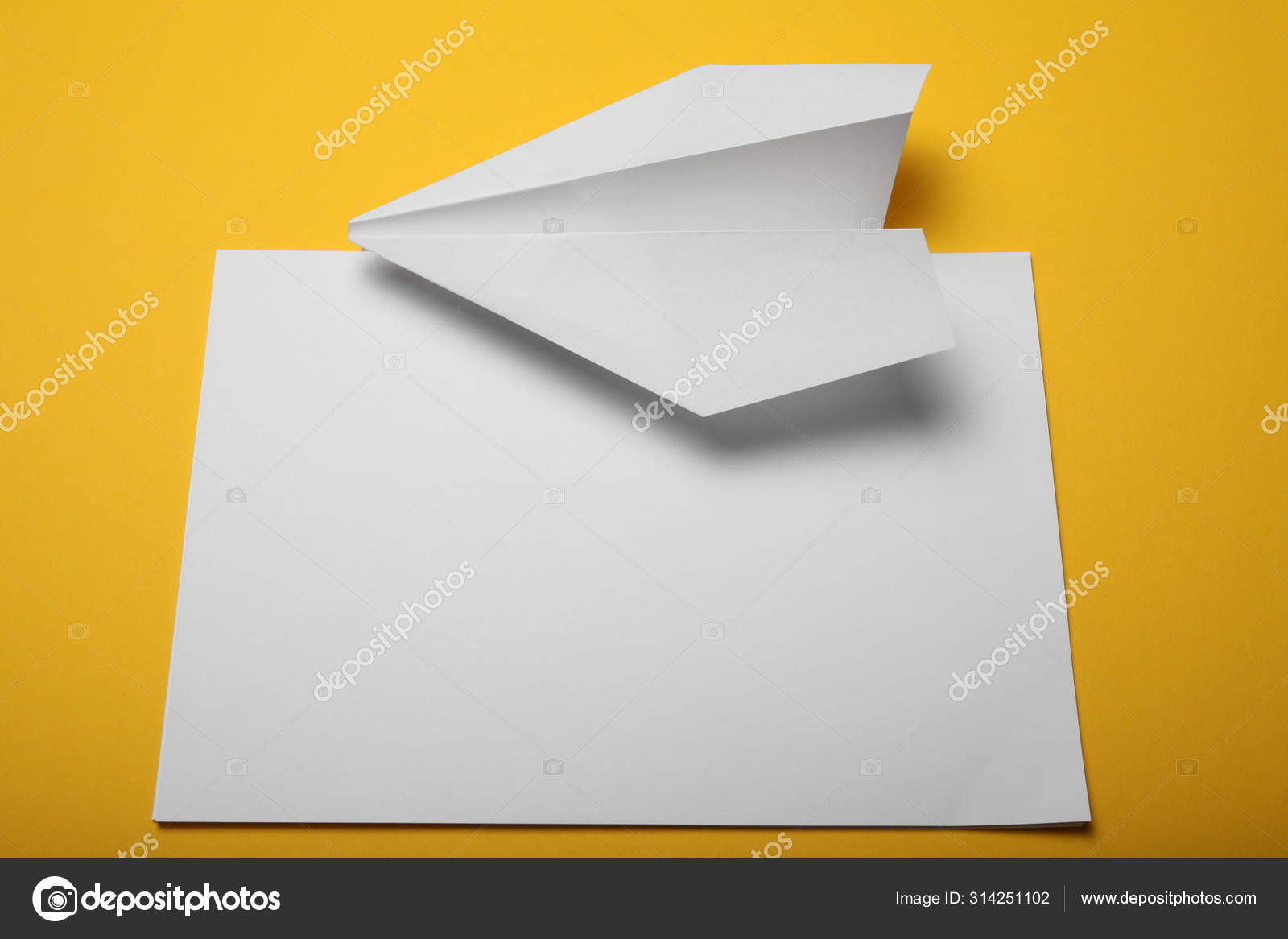 Download Child Make Paper Airplane Stock Photo C Liimit 314251102 PSD Mockup Templates