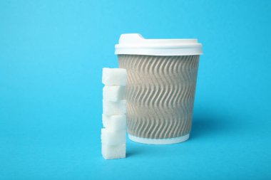 Sağlıksız içki konsepti, şeker hastası kahve..