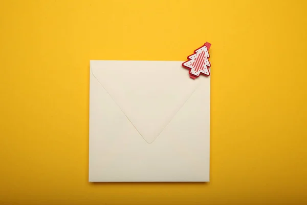 Carta de Santa, tarjeta de memoria de celebración en blanco . —  Fotos de Stock