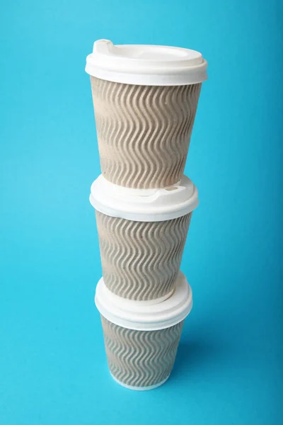 Take away cup, coffee overdose concept.