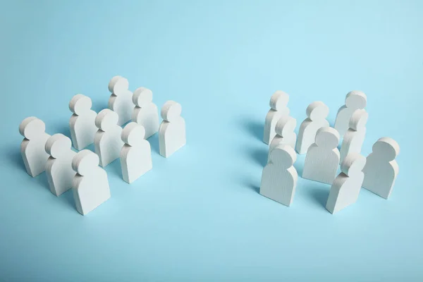 Realização da organização empresarial, do caos à ordem . — Fotografia de Stock