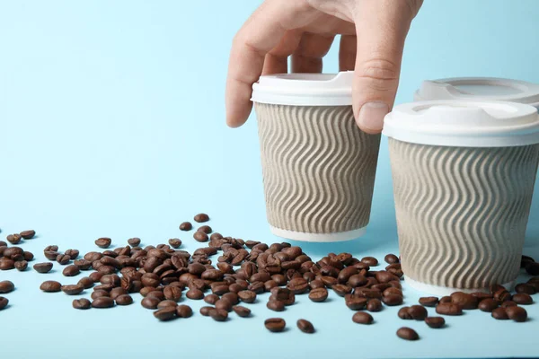 Koffiedrankje. Ontbijt latte. — Stockfoto