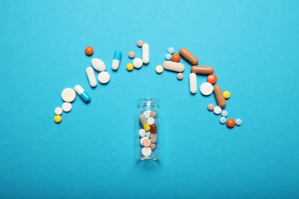 Medicine capsule, pills and drugs. Accessibility pharmacy. — Stock Photo, Image