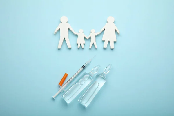 Skydd mot virus och infektioner. Immunisering och vakuum — Stockfoto