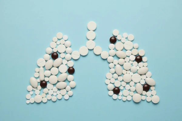 Hap ve tüberküloz yüzünden hastaların ciğerleri....