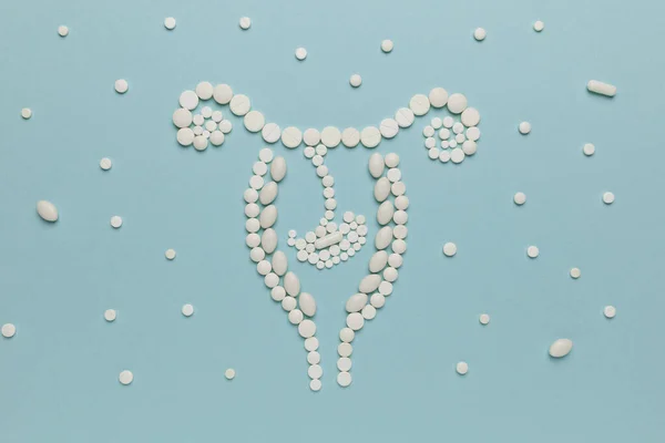 Píldoras Vitaminas Durante Embarazo Inseminación Artificial Concepto Salud Del Feto —  Fotos de Stock