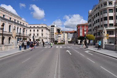 Bir şehrin tarihi merkezi.