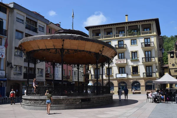 Ulice Náměstí Zarautz Španělsko — Stock fotografie