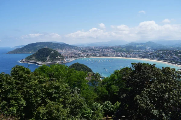 Bask şehri San Sebastin'e genel bakış, İspanya,