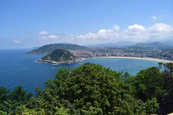 Bask şehri San Sebastin'e genel bakış, İspanya,